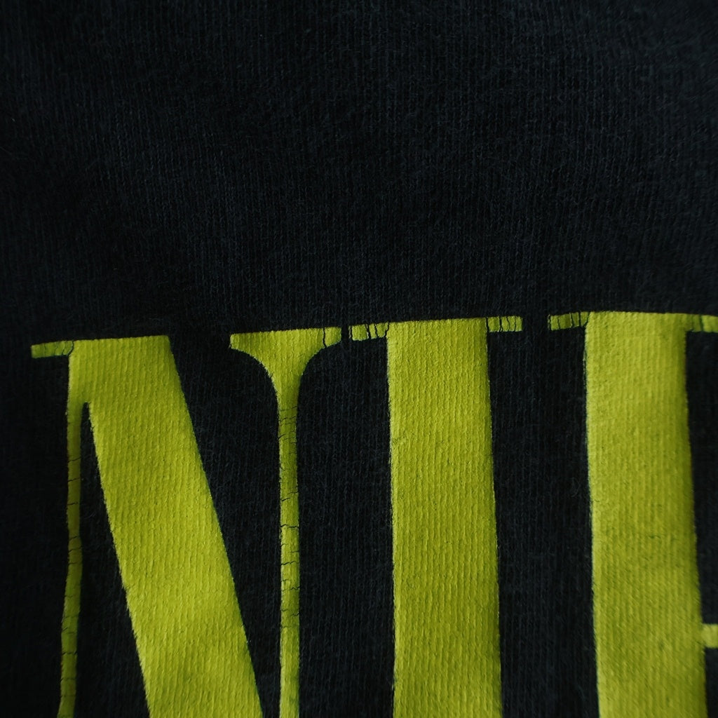 OLD PARK(オールドパーク) CROSS TEE ニルヴァーナ/ガンズアンドローゼス ドッキング 半袖Tシャツ カットソー ブラック