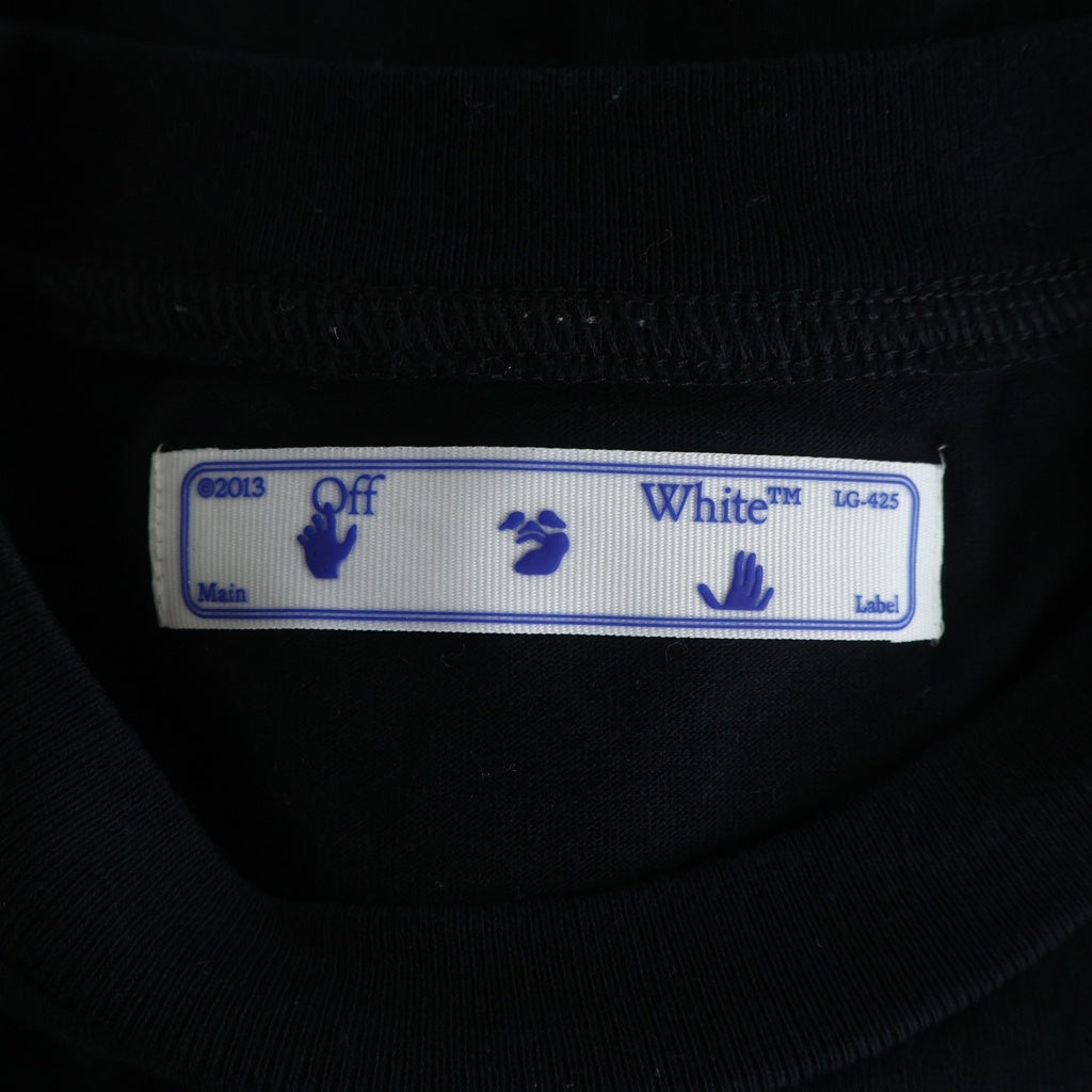 OFF-WHITE(オフホワイト) 20AW PASCALARROW OVER TEE グラフィックロゴ オーバーサイズ 半袖Tシャツ カットソー ブラック OMAA038F20FAB002