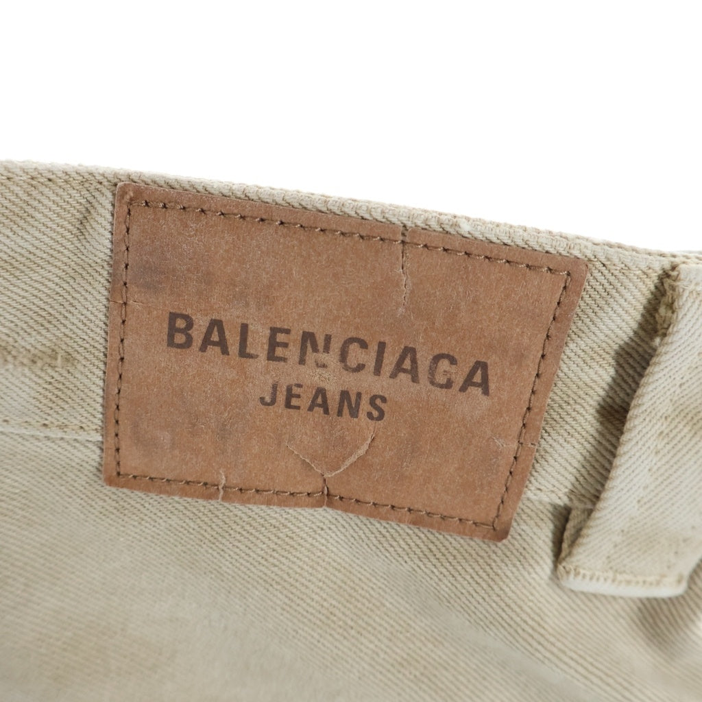 BALENCIAGA(バレンシアガ) 25SS ダブルニー ペンター バギーパンツ トラウザー ベージュ 838672 TSWB2