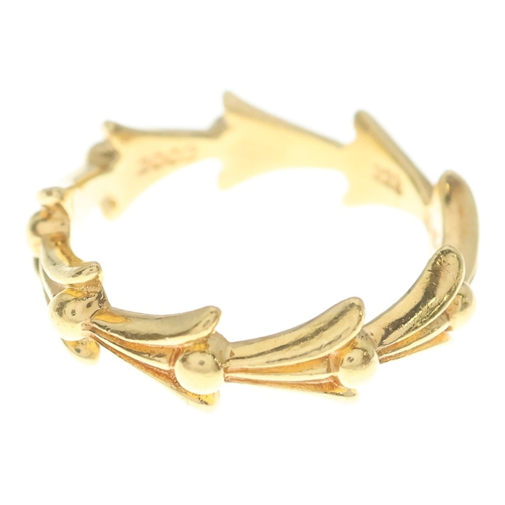 CHROME HEARTS(クロムハーツ) 22K CROSS TAIL クロステイルリング ゴールド