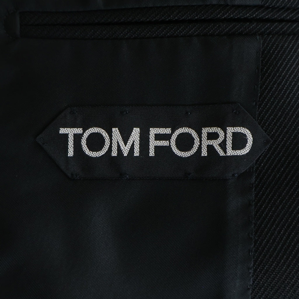 TOM FORD(トムフォード) ATTICUS ピークドラペル シングルテーラードジャケット ブラック 15ML40