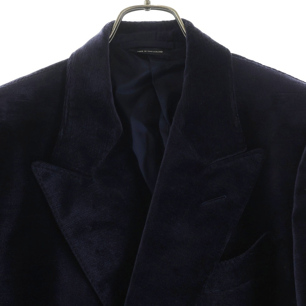 TOM FORD(トムフォード) ベロア ダブルブレスト テーラードジャケット パープル 11BR40