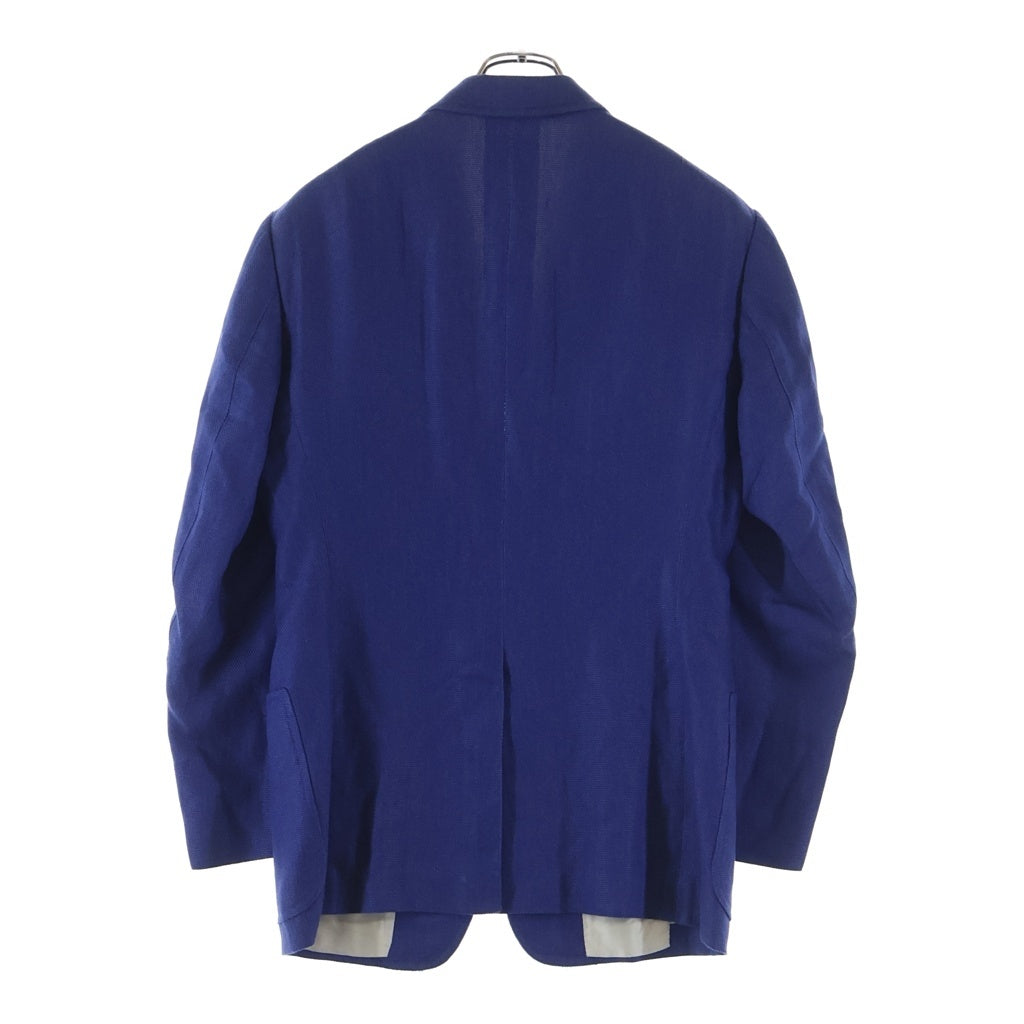 TOM FORD(トムフォード) シルク混合 ピークドラペル シングルテーラードジャケット インディゴブルー 15DD40