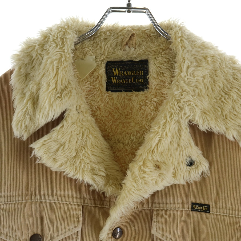 N.HOOLYWOOD(エヌハリウッド) ×WRANGLER WRANGE COAT ラングラー ランチコート 裏地ファー コーヂュロイジャケット ベージュ 91606