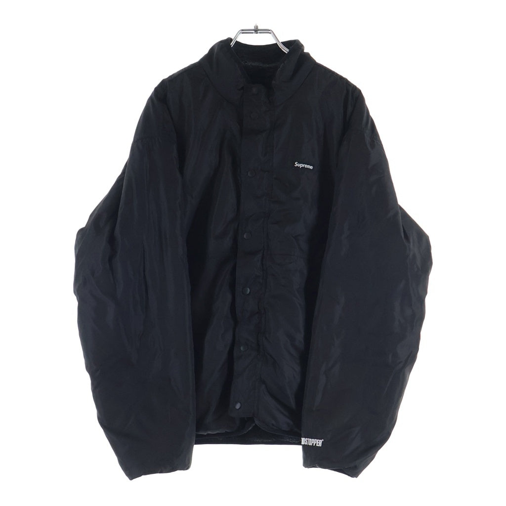 SUPREME(シュプリーム) 22AW Geo Reversible WINDSTOPPER Fleece Jacket ウィンドストッパー リーバーシブル フリースジャケット ブラック/グレー