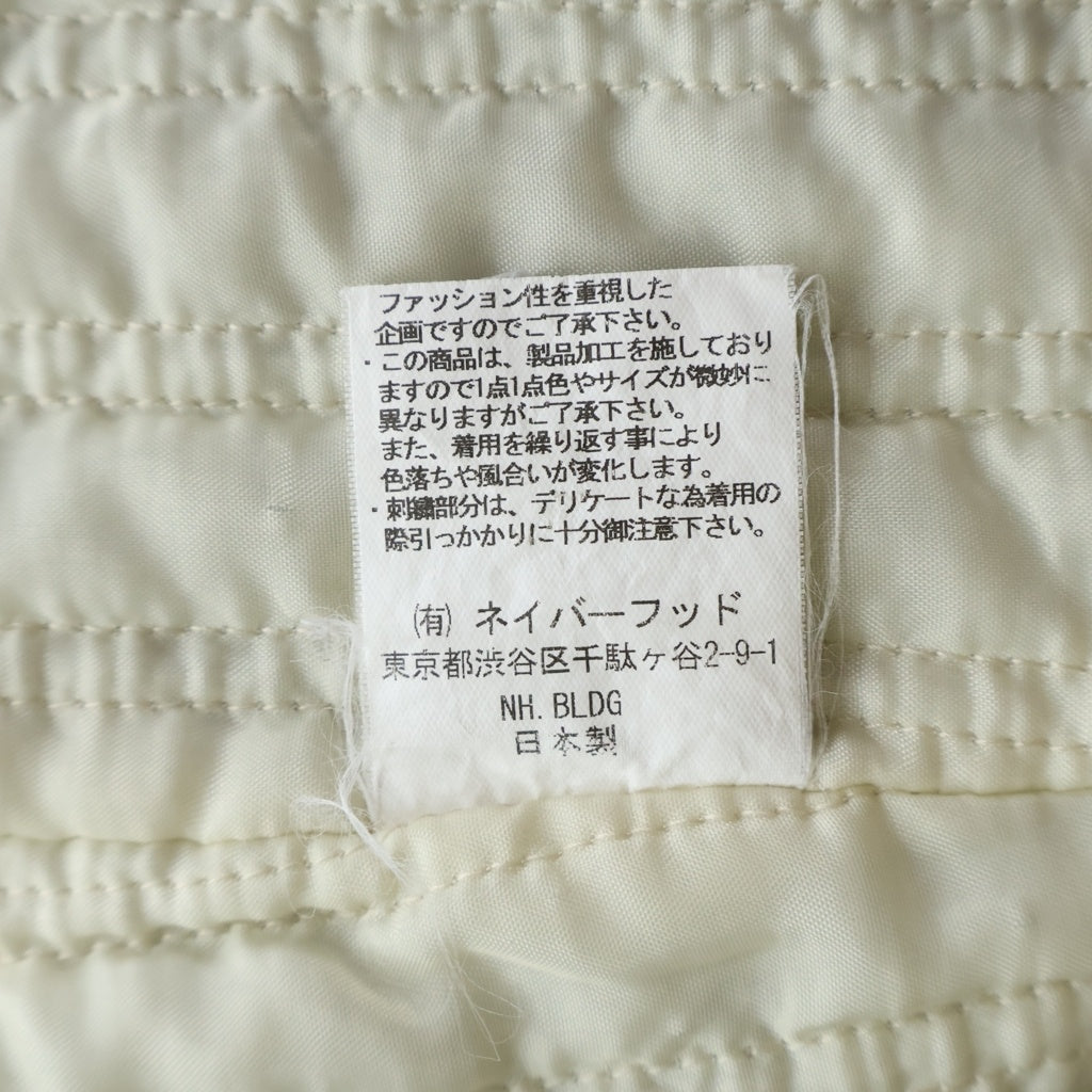 NEIGHBORHOOD(ネイバーフッド) ×MENS NON-NO メンズノンノ 刺繍ロゴ 裏地キルティング M65 ピケジャケット ブラック