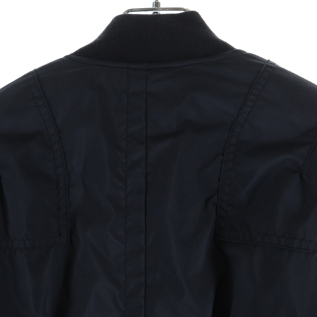 TAKAHIROMIYASHITA The SoloIst.(タカヒロミヤシタザソロイスト) 21AW Flight Jacket Type 1 中綿入り ナイロン MA-1 フライトジャケット ブラック sj.0021AW16