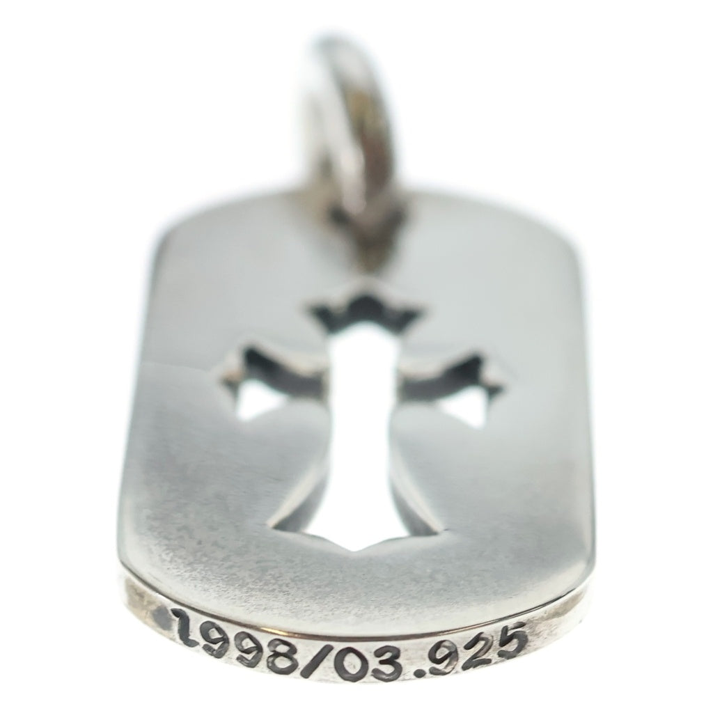 CHROME HEARTS(クロムハーツ) D TAG SML CO CRS カットアウトクロスドッグタグ スモール ペンダントトップ シルバー BCA242