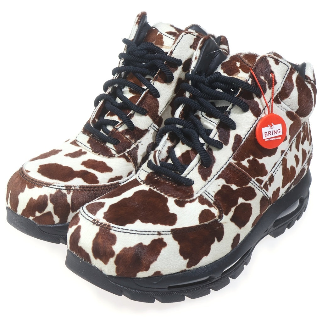 NIKE(ナイキ) AIR MAX GOADOME QS IO4635-100 エアマックス ゴアドーム ポニーヘア ハイカットスニーカー ブラウン/ベージュ US9/27cm
