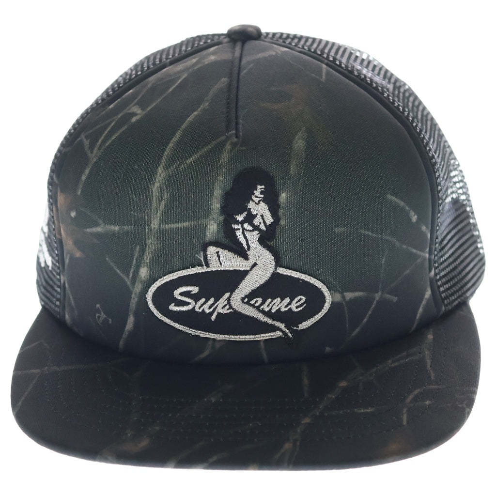 SUPREME(シュプリーム) 23AW ×TRUETIMBER Pin Up Mesh Back 5-Pane トゥルーティンバー ピンアップ メッシュ 5パネルキャップ 帽子 ブラック