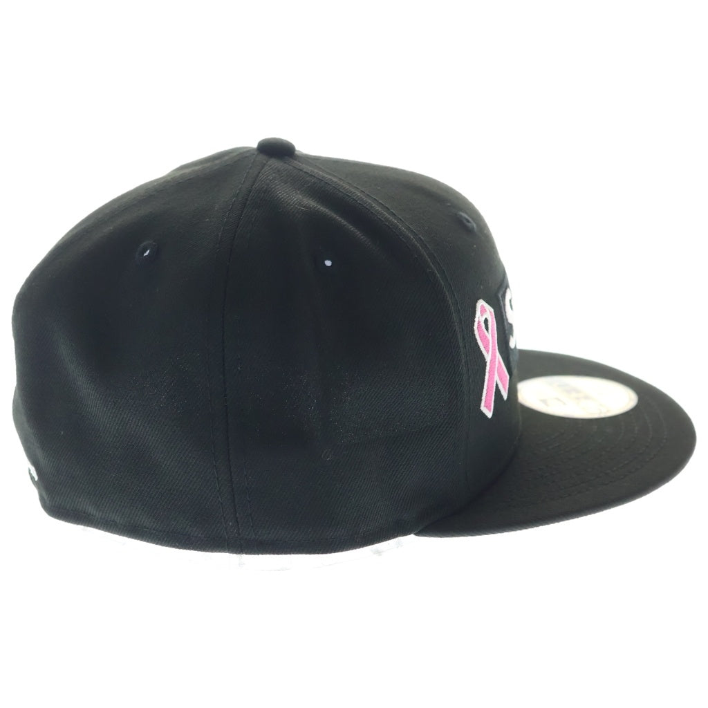 SUPREME(シュプリーム) 25AW ×NEW ERA Box Logo Cap ニューエラ ブレストキャンサーアウェアネス ボックスロゴ ベースボールキャップ 帽子 ブラック