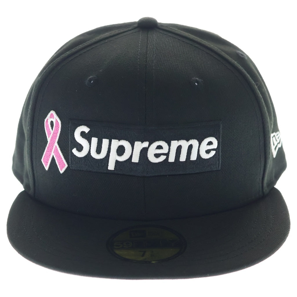 SUPREME(シュプリーム) 25AW ×NEW ERA Box Logo Cap ニューエラ ブレストキャンサーアウェアネス ボックスロゴ ベースボールキャップ 帽子 ブラック