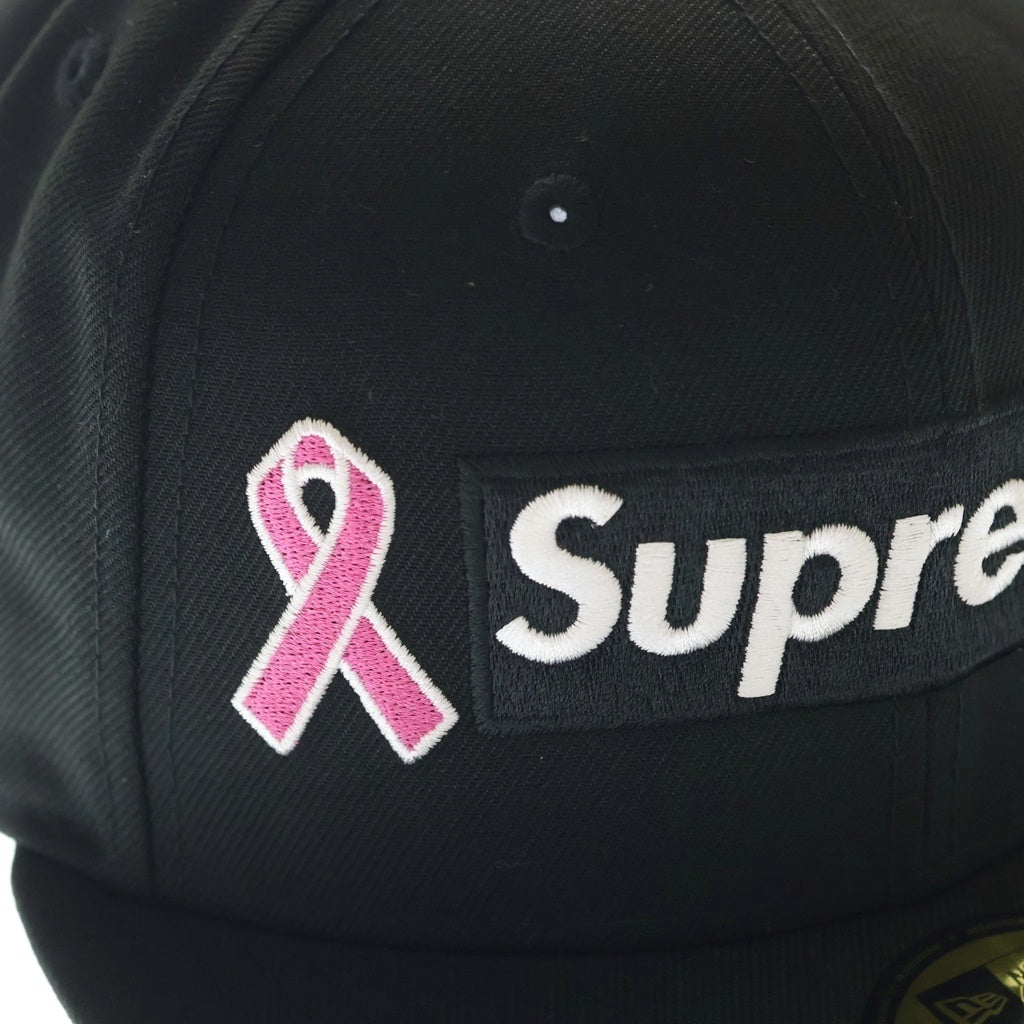 SUPREME(シュプリーム) 25AW ×NEW ERA Box Logo Cap ニューエラ ブレストキャンサーアウェアネス ボックスロゴ ベースボールキャップ 帽子 ブラック