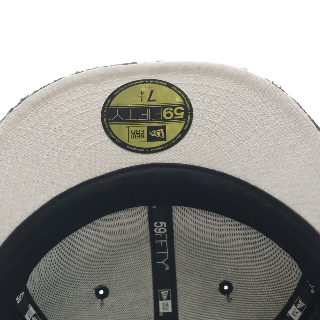 SUPREME(シュプリーム) 25AW ×NEW ERA Boucle Box Logo ニューエラ ブークレ ボックスロゴ ベースボールキャップ 帽子 ブラック