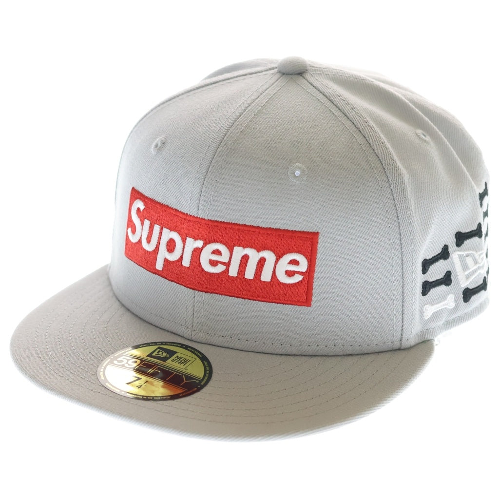 SUPREME(シュプリーム) 25AW ×NEW ERA Bones Box Logo ニューエラ ボーンズ ボックスロゴ ベースボールキャップ 帽子 ベージュ