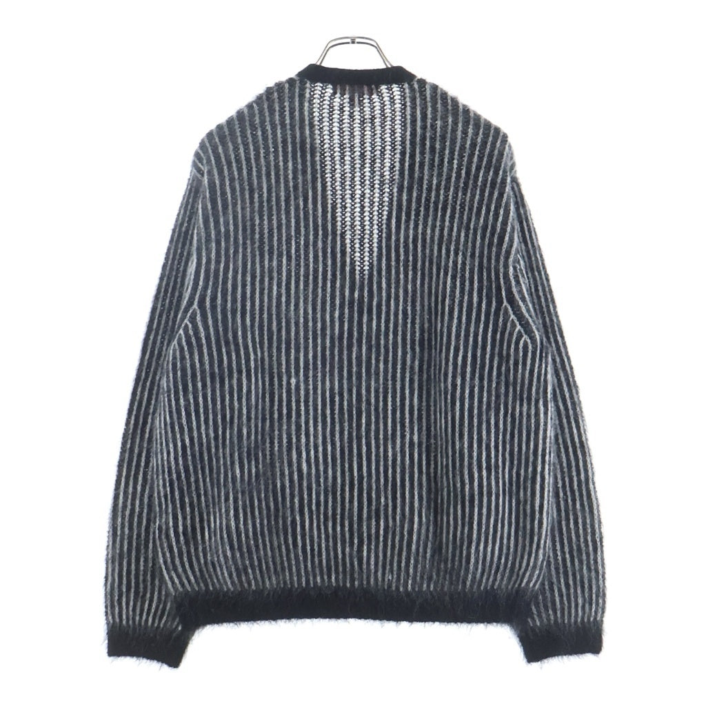 SUPREME(シュプリーム) 25SS 2-Tone Mohair Cardigan ツートーン アクリルニット モヘアカーディガン ブラック