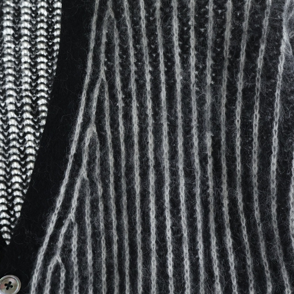 SUPREME(シュプリーム) 25SS 2-Tone Mohair Cardigan ツートーン アクリルニット モヘアカーディガン ブラック