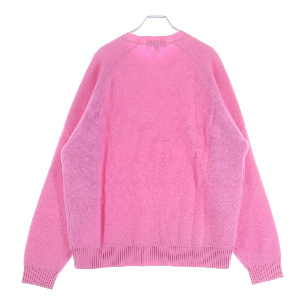 SUPREME(シュプリーム) 24AW Terry Small Box Sweater スモールボックスロゴ テリー アクリルニットセーター ピンク