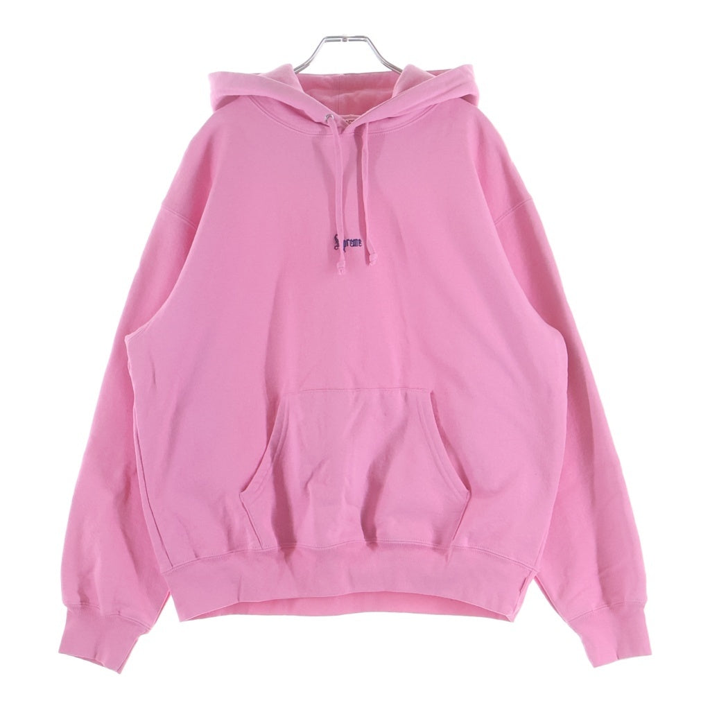 SUPREME(シュプリーム) 24AW Micro Logo Hooded Sweatshirt マイクロロゴ スウェットプルオーバーパーカー ピンク