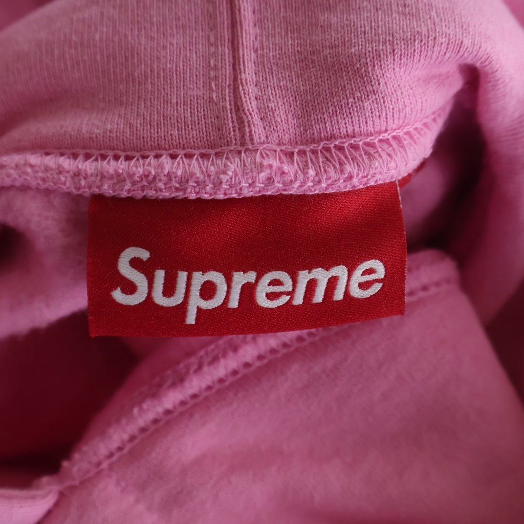 SUPREME(シュプリーム) 24AW Micro Logo Hooded Sweatshirt マイクロロゴ スウェットプルオーバーパーカー ピンク