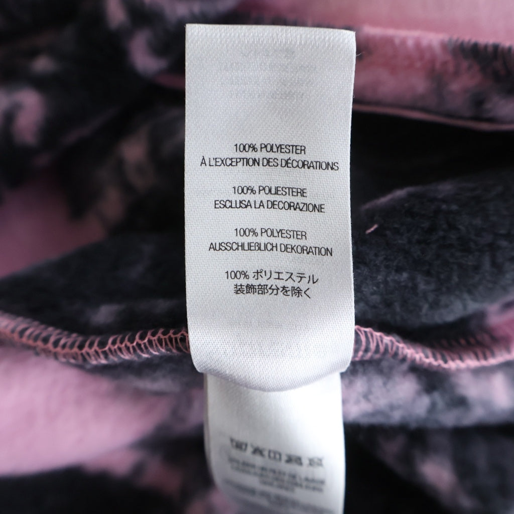 SUPREME(シュプリーム) 25AW New York Fleece Jacket ニューヨーク フリースジャケット 総柄ブルゾン ピンク/ブラック