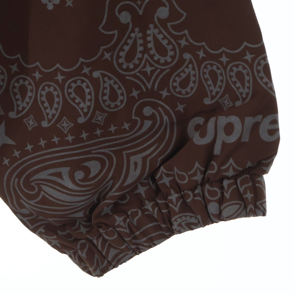 SUPREME(シュプリーム) 26SS Reflective Bandana Anorak リフレクティブ バンダナ柄 アノラックナイロンジャケット ブラウン