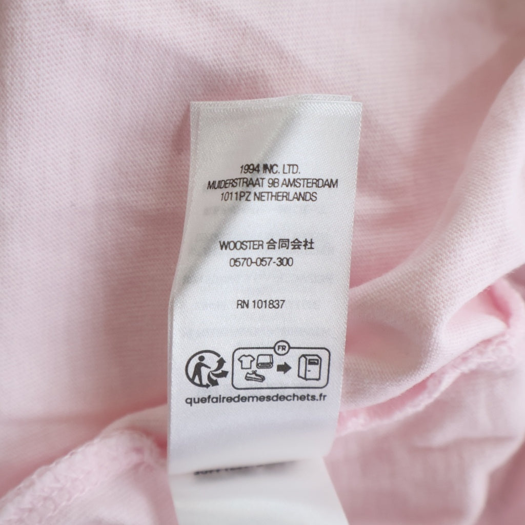 SUPREME(シュプリーム) 24AW Old English Tee オールドイングリッシュ 刺繍ロゴ 半袖Tシャツ カットソー ピンク