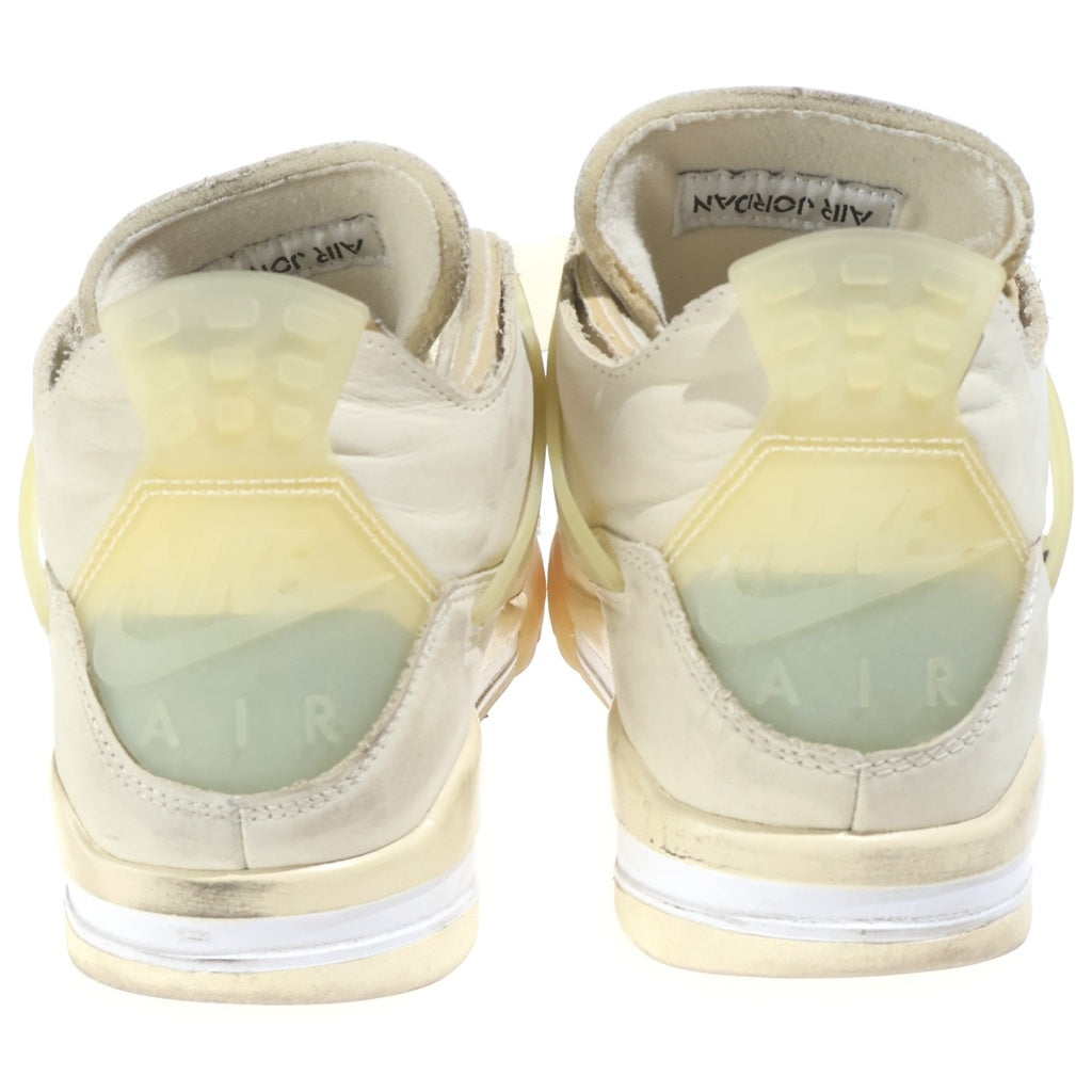 NIKE(ナイキ) ×OFF-WHITE WMNS AIR JORDAN 4 SP SAIL CV9388-100 オフホワイト ウィメンズ エアジョーダン4 SP スニーカー セイル アイボリー US W9.5/26.5cm レディース