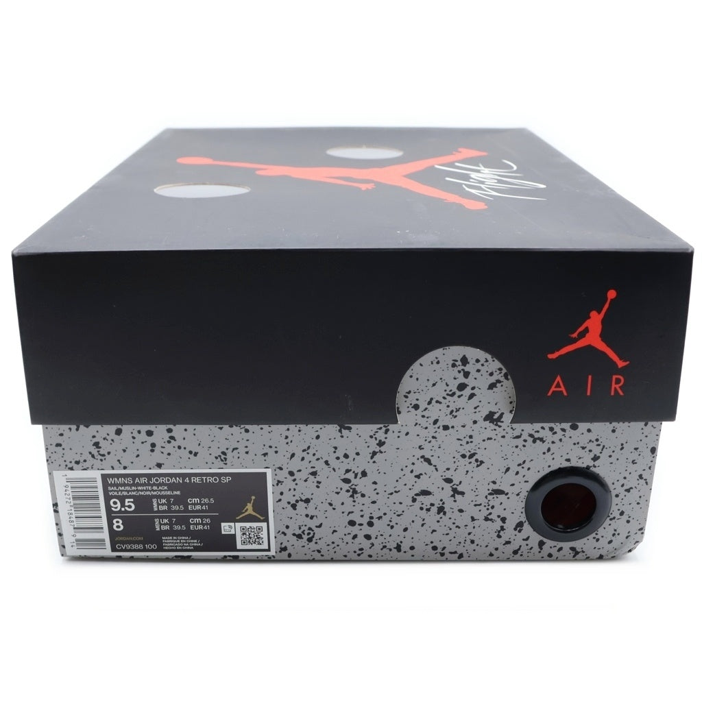 NIKE(ナイキ) ×OFF-WHITE WMNS AIR JORDAN 4 SP SAIL CV9388-100 オフホワイト ウィメンズ エアジョーダン4 SP スニーカー セイル アイボリー US W9.5/26.5cm レディース
