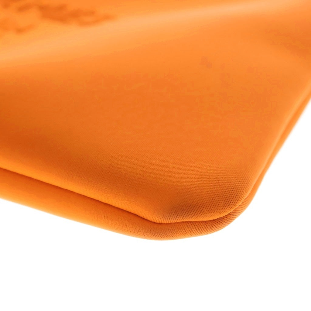 HERMES(エルメス) ネオバン PM フラットポーチ エンボスロゴ ハンドバッグ オレンジ レディース