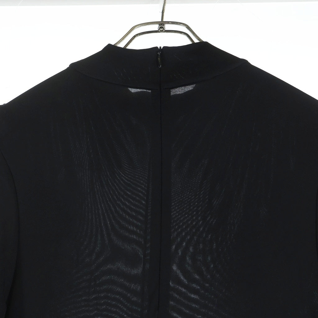 JIL SANDER(ジルサンダー) 23AW JERSEY MAXI DRESS レーヨン混合 長袖ロングドレス レディース ブラック J01CT0147 J20048