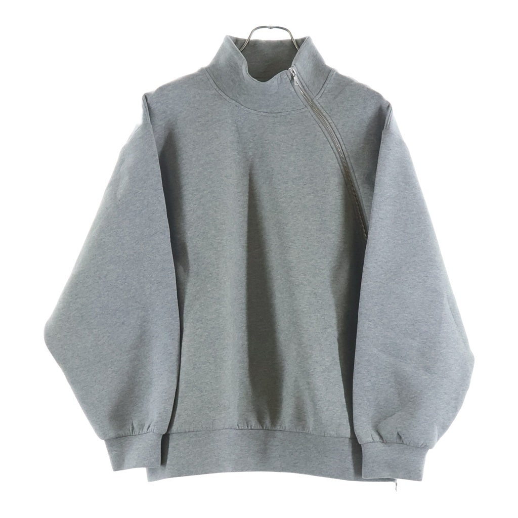 DRIES VAN NOTEN(ドリスヴァンノッテン) HUMY 9622 W.K.SWEATER ラウンドジップ ボンディングスウェットシャツ レディース グレー