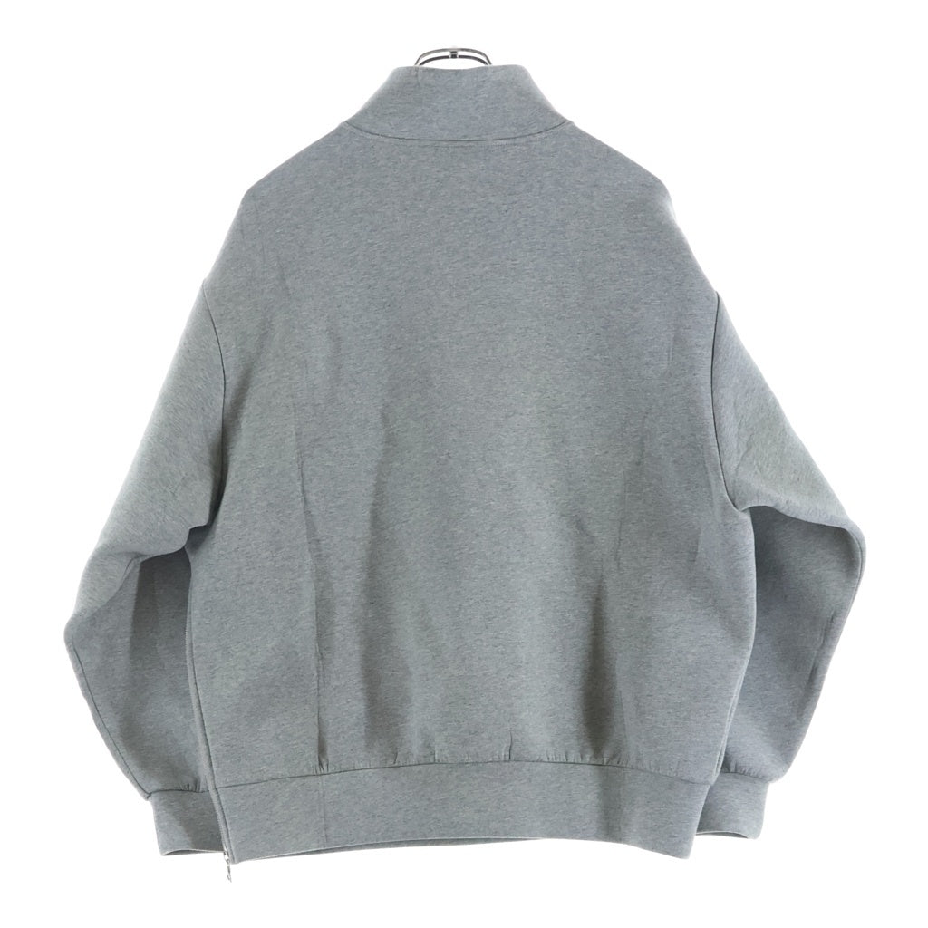 DRIES VAN NOTEN(ドリスヴァンノッテン) HUMY 9622 W.K.SWEATER ラウンドジップ ボンディングスウェットシャツ レディース グレー