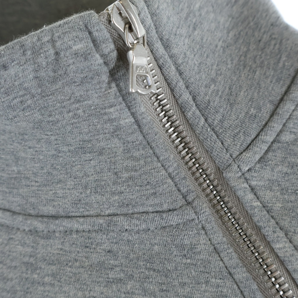 DRIES VAN NOTEN(ドリスヴァンノッテン) HUMY 9622 W.K.SWEATER ラウンドジップ ボンディングスウェットシャツ レディース グレー