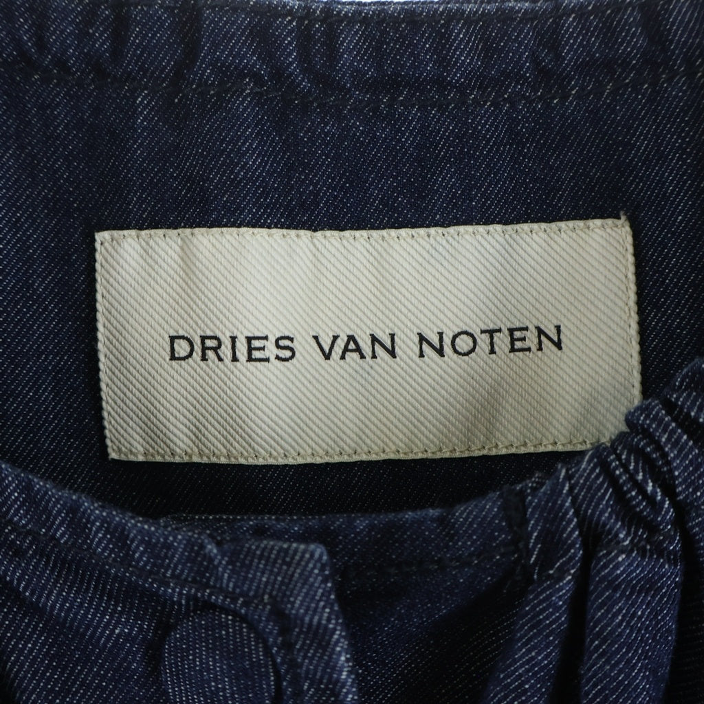 DRIES VAN NOTEN(ドリスヴァンノッテン) ラウンドネック デニムコート アウター レディース インディゴ