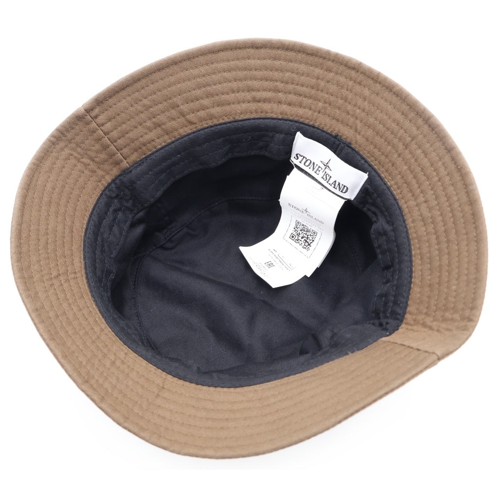 STONE ISLAND(ストーンアイランド) BUCKET HAT 刺繍ロゴ バケットハット 帽子 ブラウン 811598161