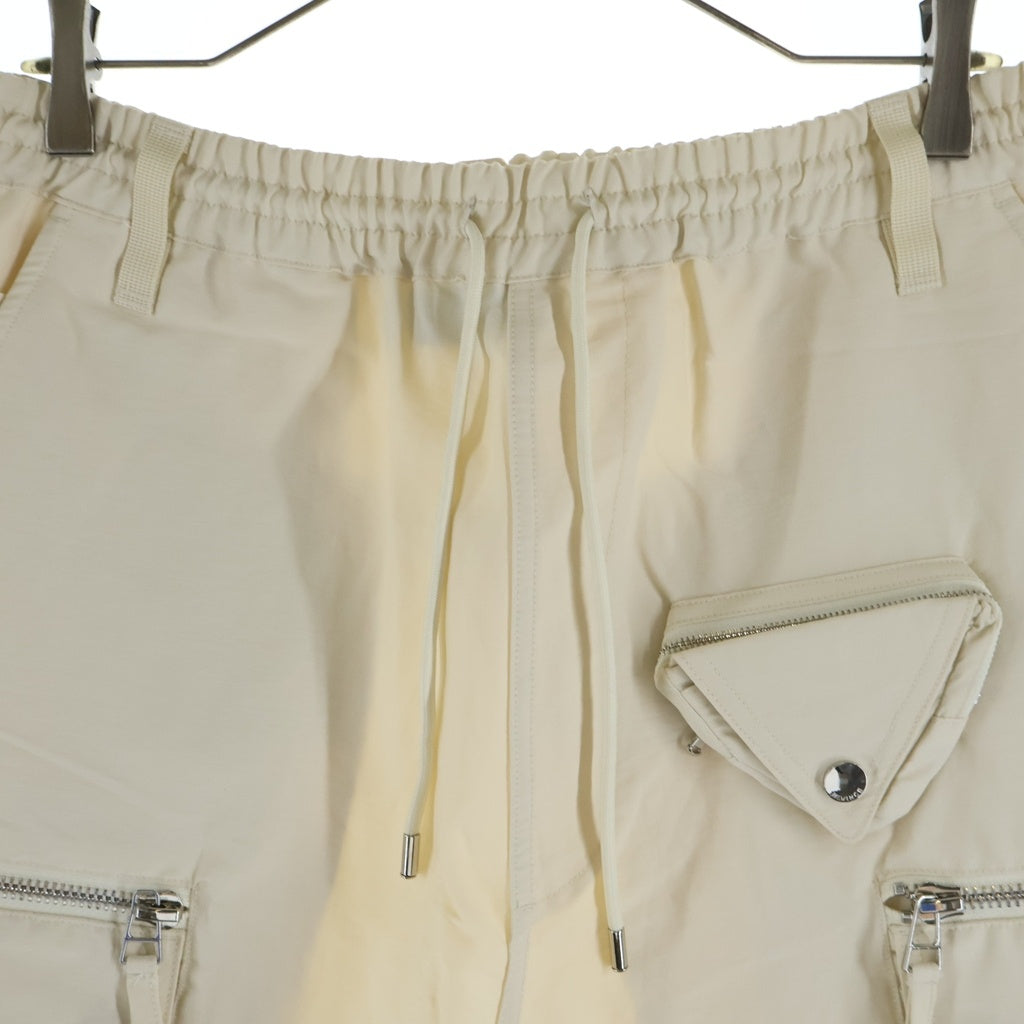 MLVINCE(メルヴィンス) 25SS NYLON CARGO SHORTS ナイロンカーゴショーツ ハーフパンツ クリーム