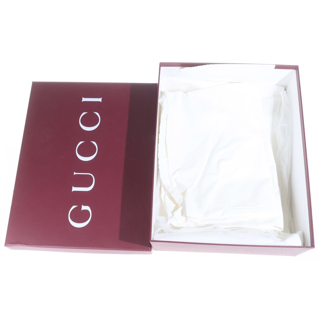 GUCCI(グッチ) GGモチーフ レザー/キャンパス ローカットスニーカー ダッドスニーカー グリーン/ベージュ 10.5 777106