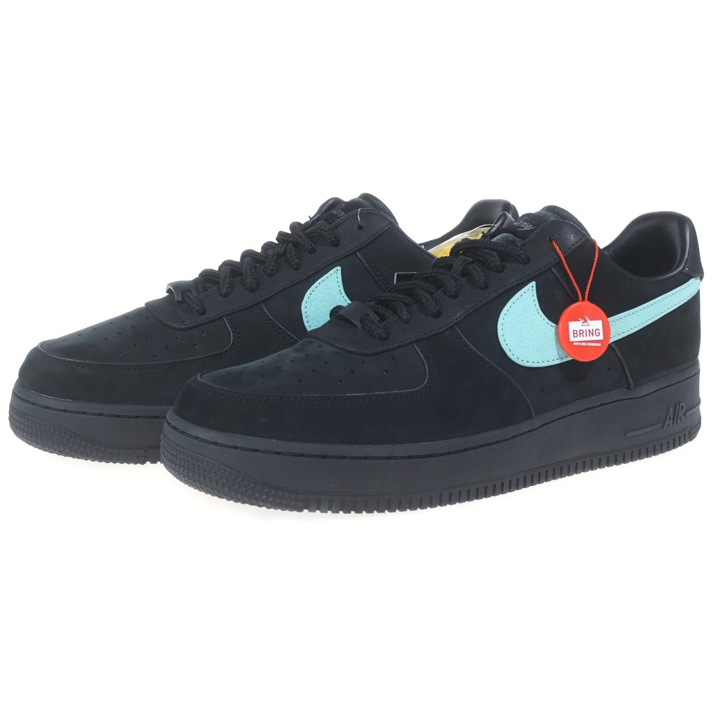 NIKE(ナイキ) ×TIFFANY&CO AIR FORCE 1 LOW 1837 DZ1382-001 ティファニー エアフォース1 ローカットスニーカー ブラック/ティファニーブルー US12/30cm