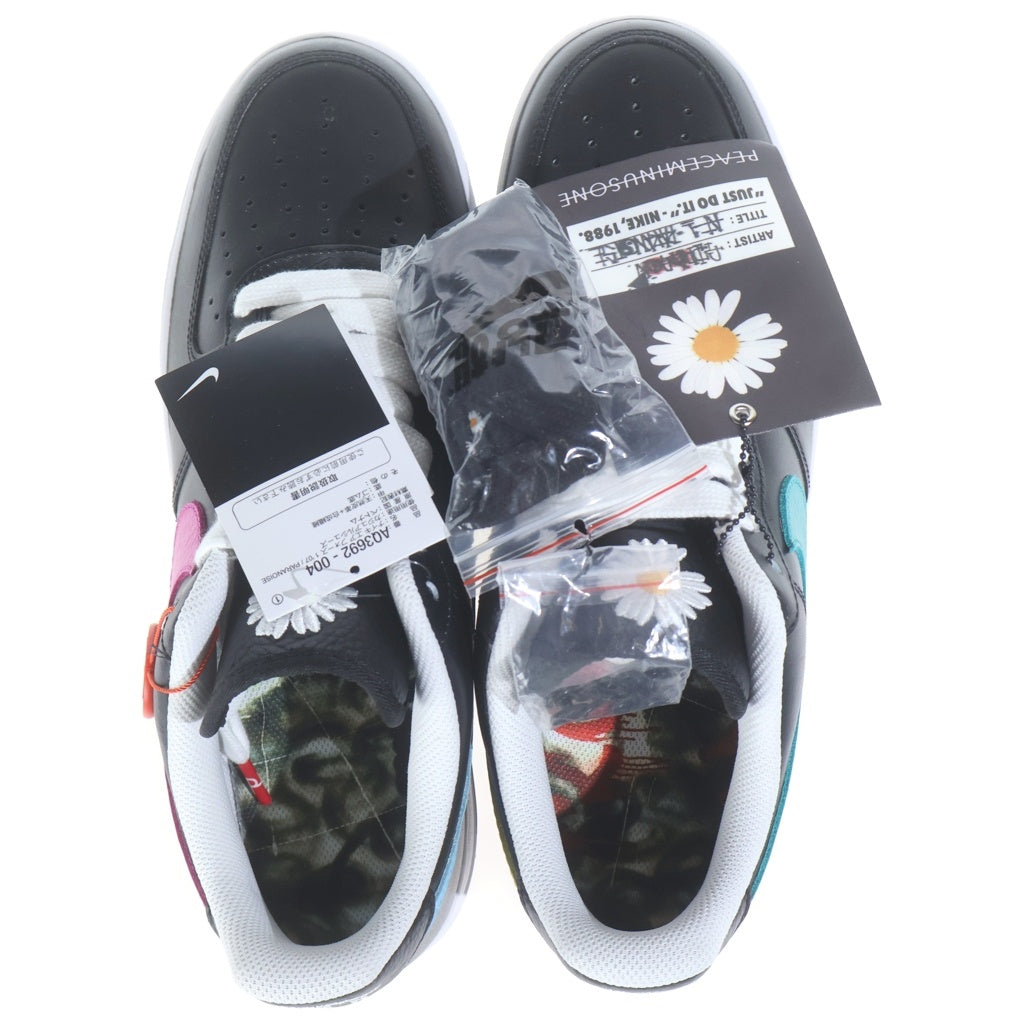 NIKE(ナイキ) ×PEACEMINUSONE AIR FORCE 1 07 PARA-NOISE 3.0 AQ3692‐004 ピースマイナスワン エアフォース1 パラノイズ3.0 ローカットスニーカー ブラック US12/30cm