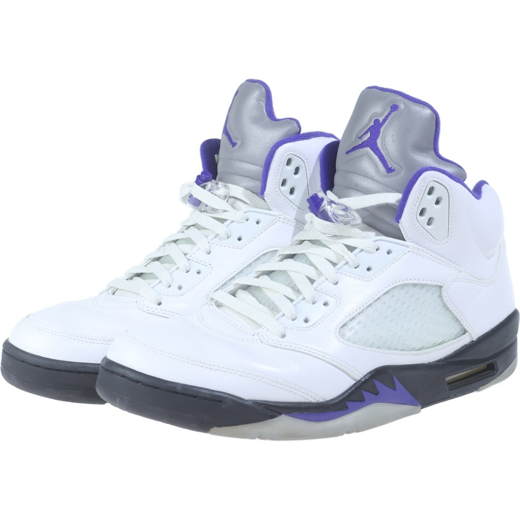 NIKE(ナイキ) AIR JORDAN 5 RETRO DARK CONCORD DD0587-141 エアジョーダン5 レトロ ダークコンコルド ハイカットスニーカー ホワイト/パープル US12/30cm