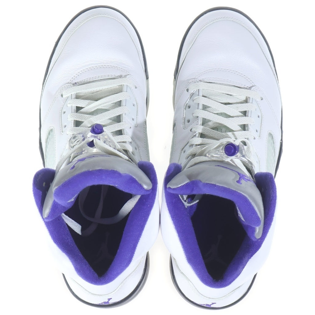 NIKE(ナイキ) AIR JORDAN 5 RETRO DARK CONCORD DD0587-141 エアジョーダン5 レトロ ダークコンコルド ハイカットスニーカー ホワイト/パープル US12/30cm
