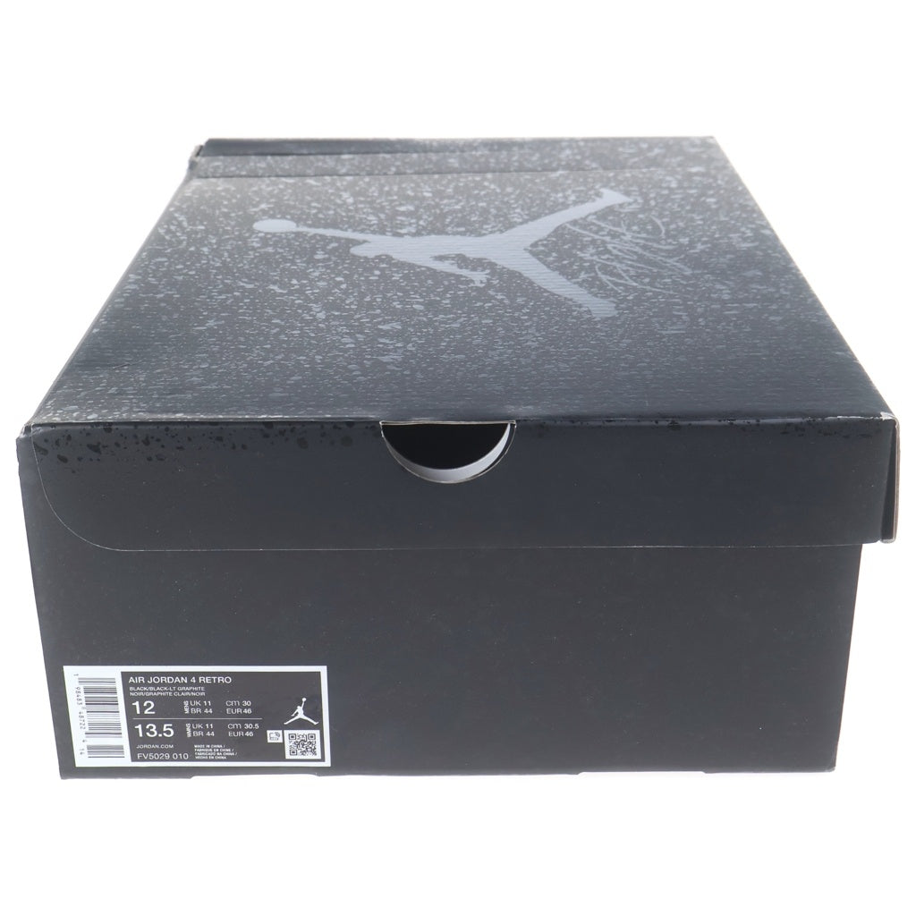 NIKE(ナイキ) AIR JORDAN 4 BLACK CAT FV5029‐010 エアジョーダン4 ブラックキャット ハイカットスニーカー ブラック US12/30cm