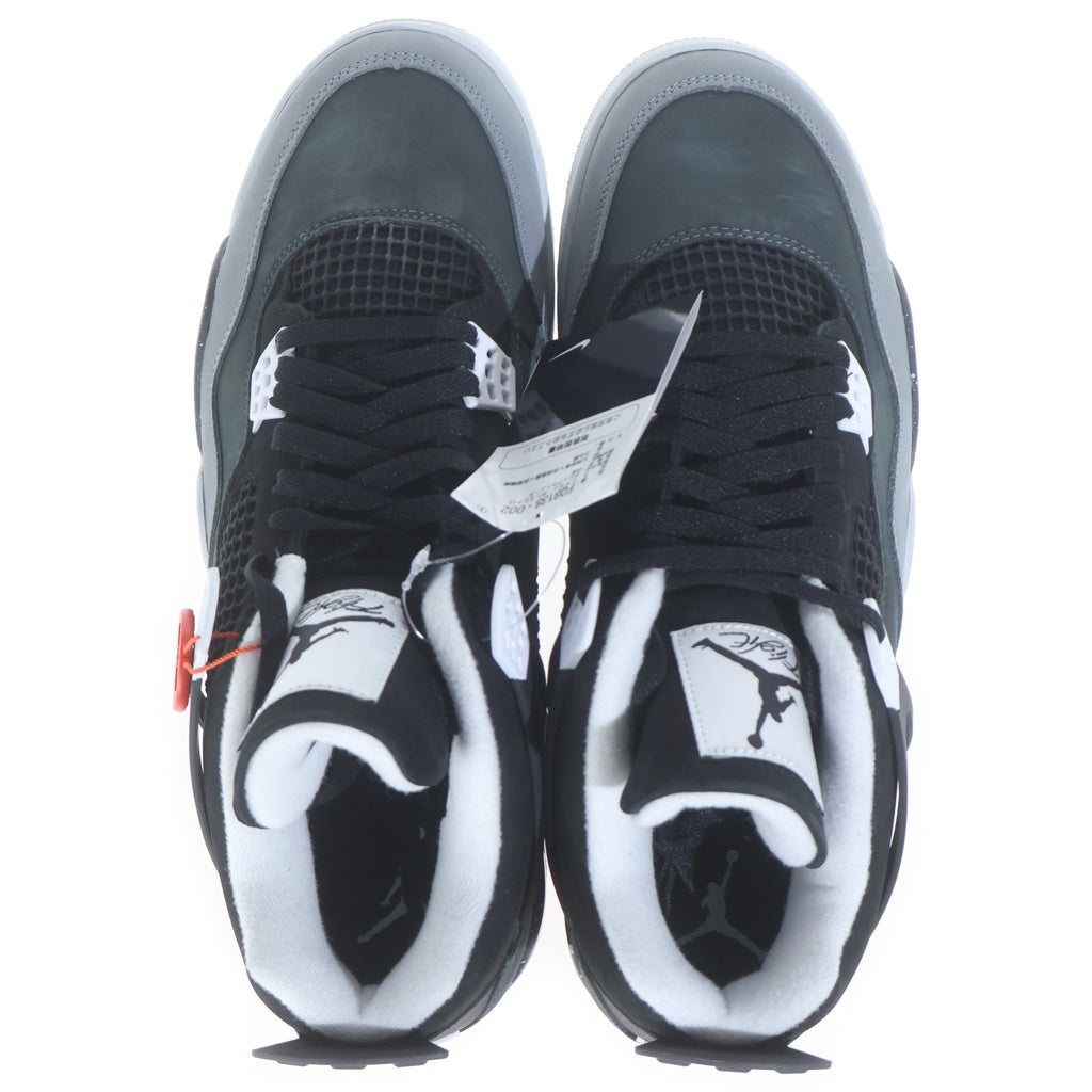 NIKE(ナイキ) AIR JORDAN 4 RETRO FEAR FQ8138-002 エアジョーダン4 レトロ フィアー ハイカットスニーカー ブラック/グレー US12/30cm