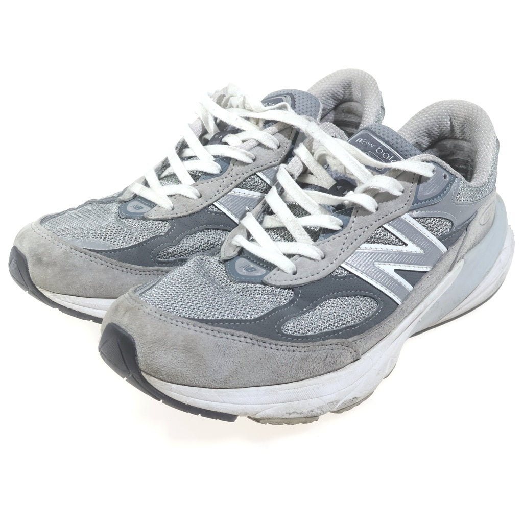New Balance(ニューバランス) 990V6 メッシュ/スウェード ローカットスニーカー グレー US9.5/27.5cm M990GL6