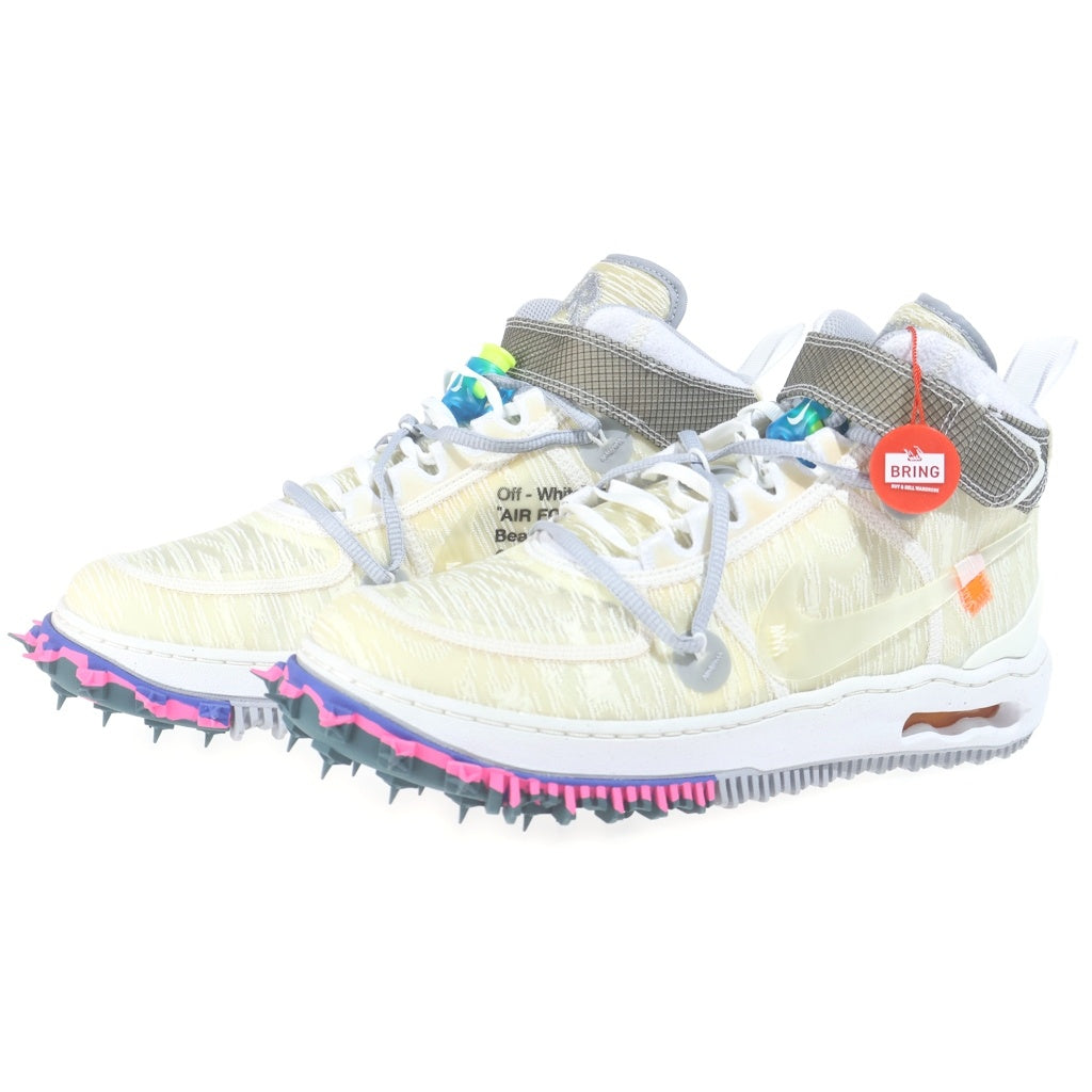 NIKE(ナイキ) ×OFF WHITE AIR FORCE 1 MID SP DO6290-100 オフホワイト エアフォース1 ミッドカットスニーカー ホワイト US9.5/27.5cm