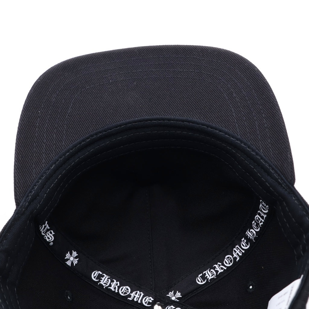 CHROME HEARTS(クロムハーツ) TRUCKER CAP デニムトラッカー ヴァインダガー刺繍 クロスボール付き デニム トラッカーキャップ 帽子 ブラック