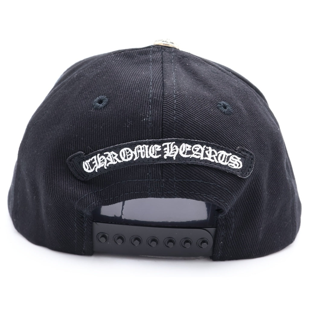 CHROME HEARTS(クロムハーツ) TRUCKER CAP ホースシュー/CHプラス刺繍 クロスボール付き デニム トラッカーキャップ 帽子 ブラック