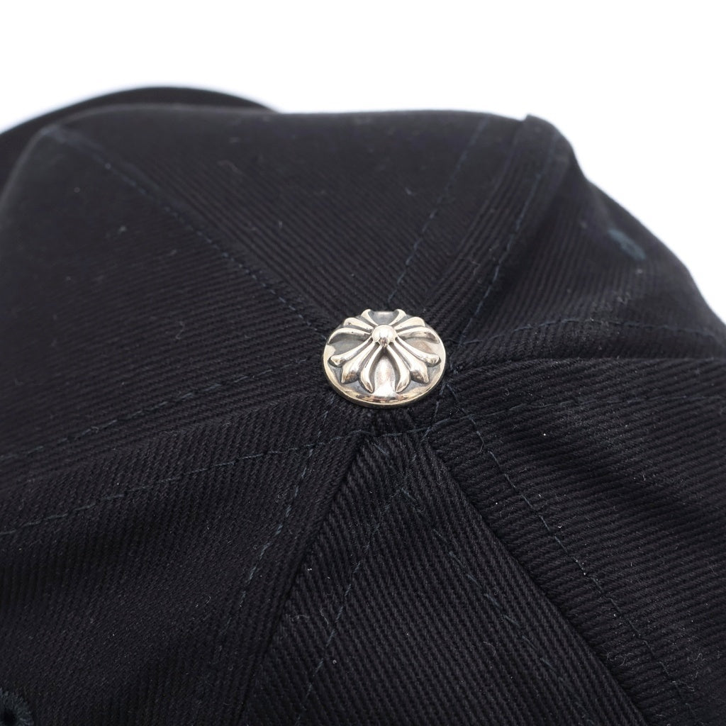 CHROME HEARTS(クロムハーツ) TRUCKER CAP ホースシュー/CHプラス刺繍 クロスボール付き デニム トラッカーキャップ 帽子 ブラック