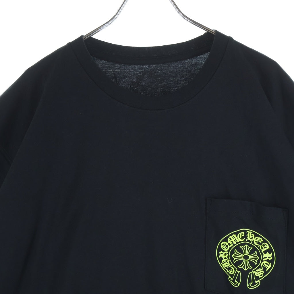 CHROME HEARTS(クロムハーツ) HORSESHOE S/S TEE ホースシュープリント 半袖Tシャツ カットソー /ネオンイエロー